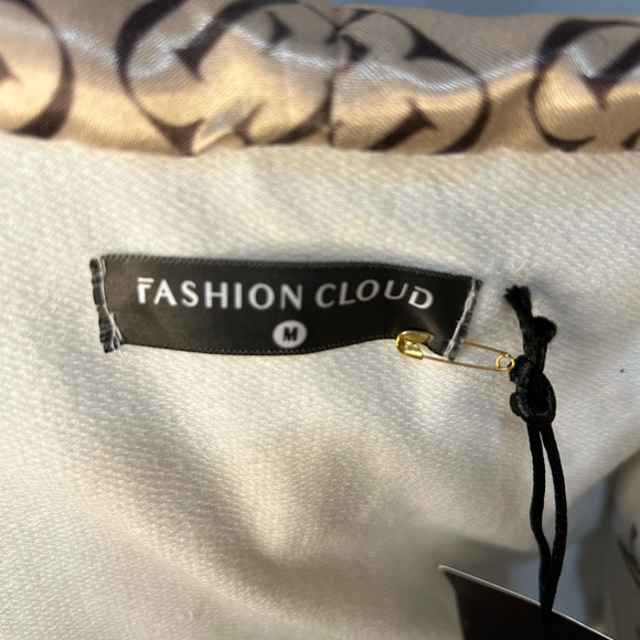 Fashion Cloud Official Cropped Off-White Jacket Medium - Picture 13 of 16
